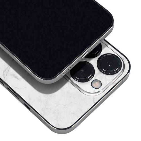 White Marble iPhone 16 Pro Skin